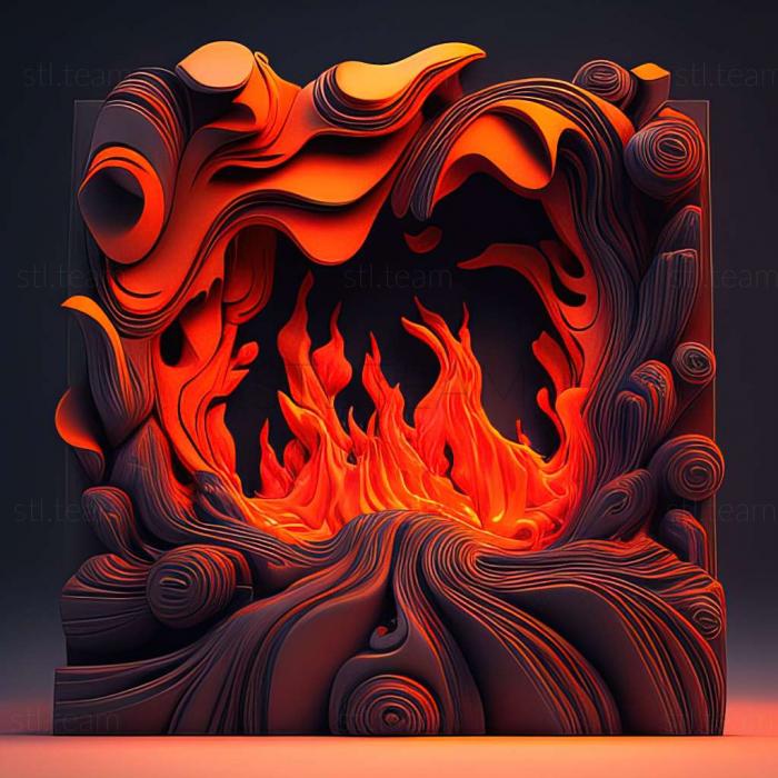 3D model Hot Lava game (STL)